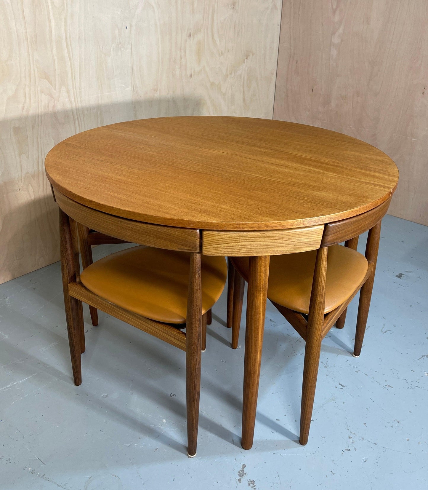 Mid-century teak dining set by Hans Olsen for Frem Røjle, 1950s - Supramobili