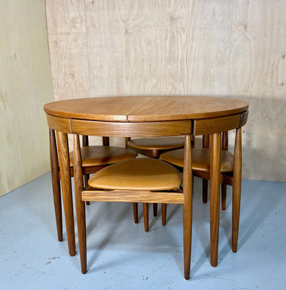 Mid-century teak dining set by Hans Olsen for Frem Røjle, 1950s - Supramobili