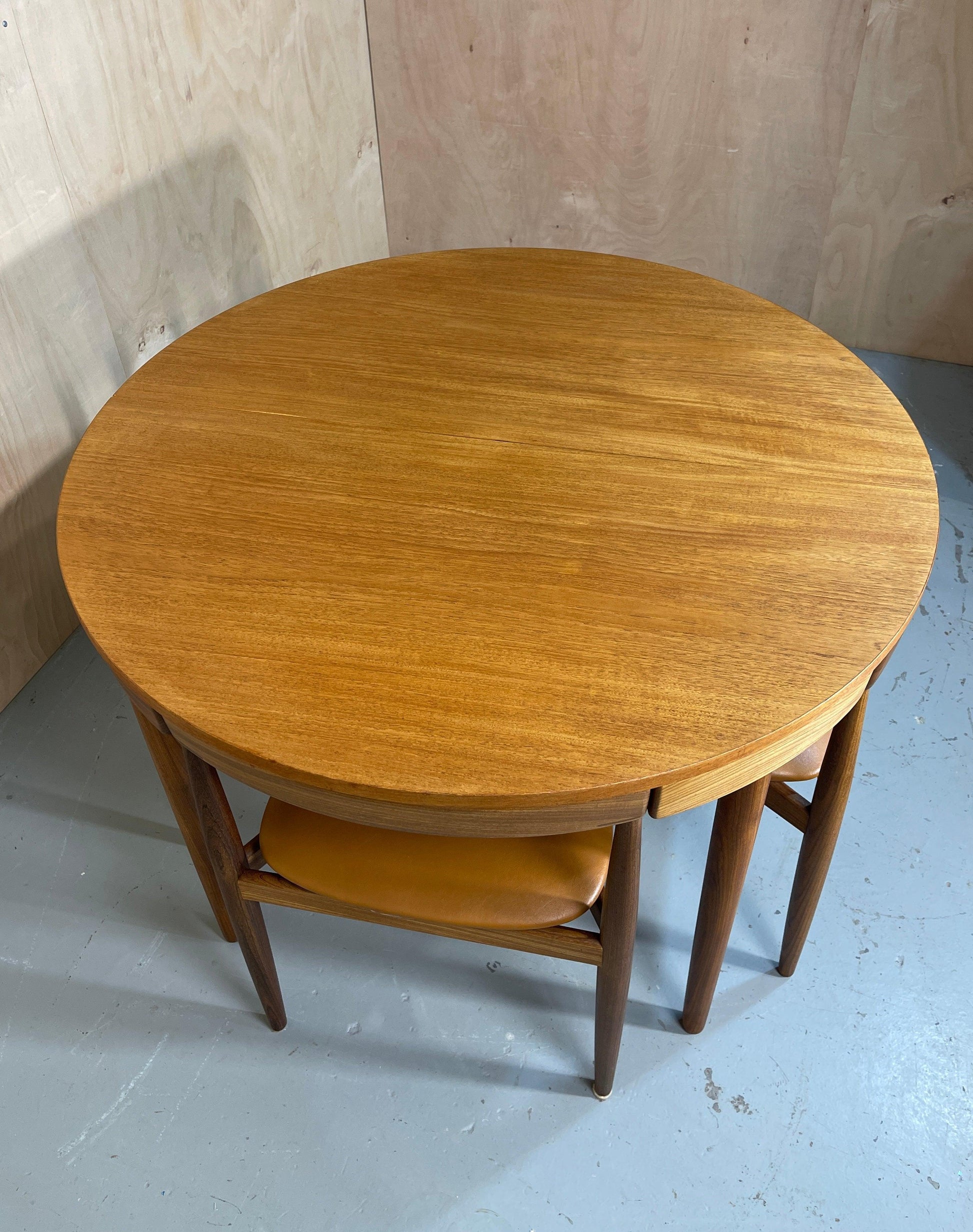 Mid-century teak dining set by Hans Olsen for Frem Røjle, 1950s - Supramobili