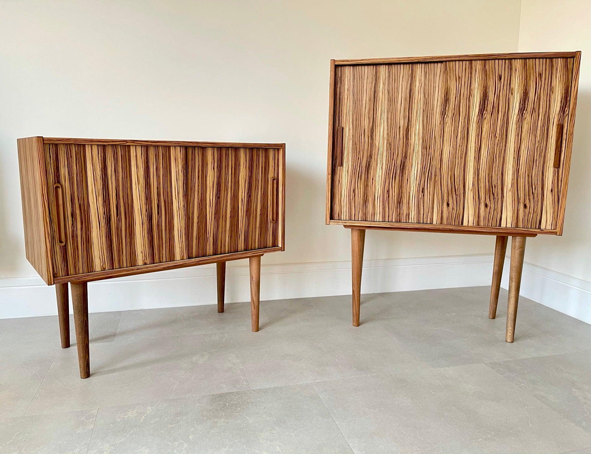 Handmade Zebrano Wood Sideboard - Supramobili