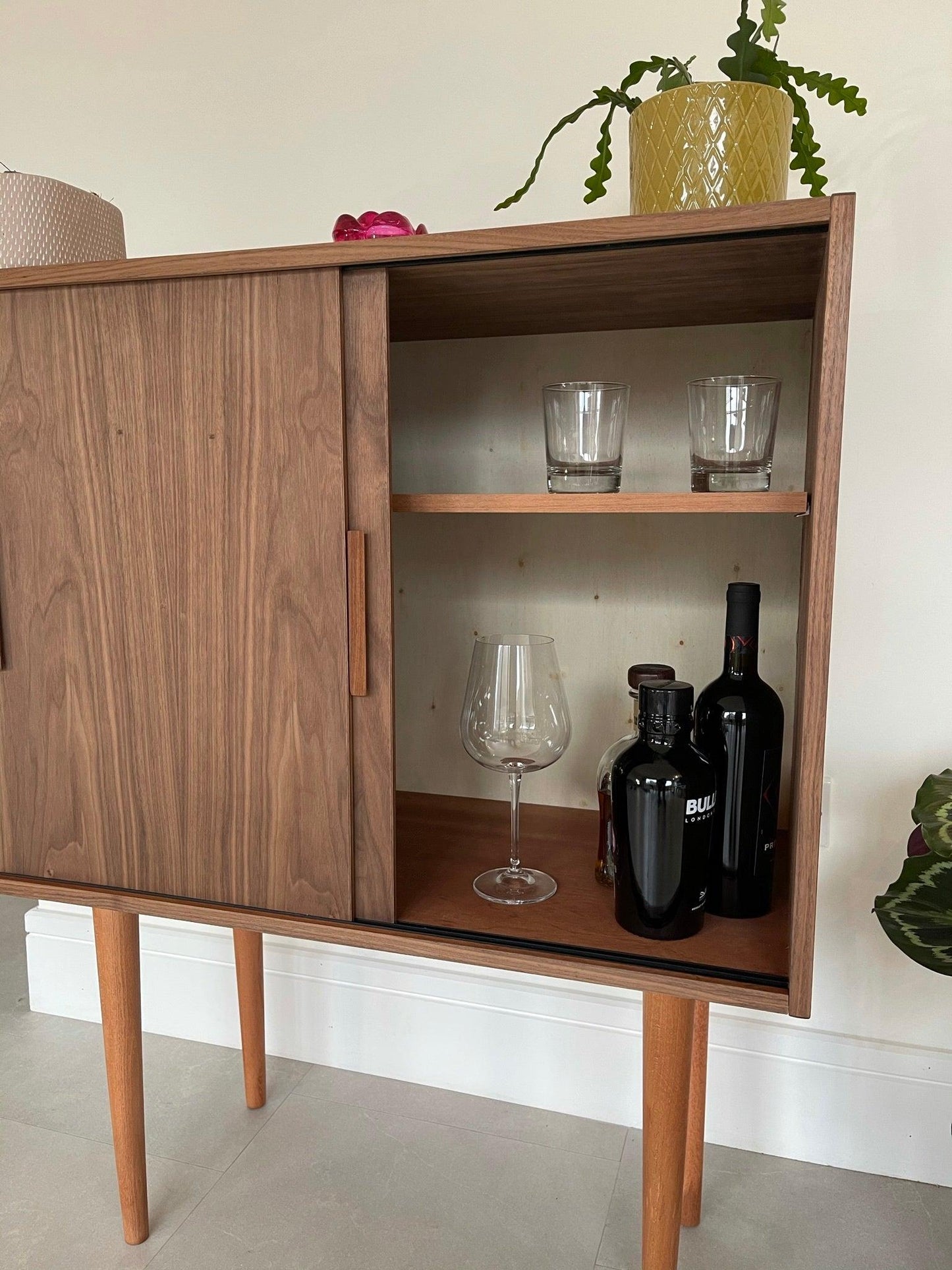 Jupiter - Walnut Drink Cabinet - Supramobili