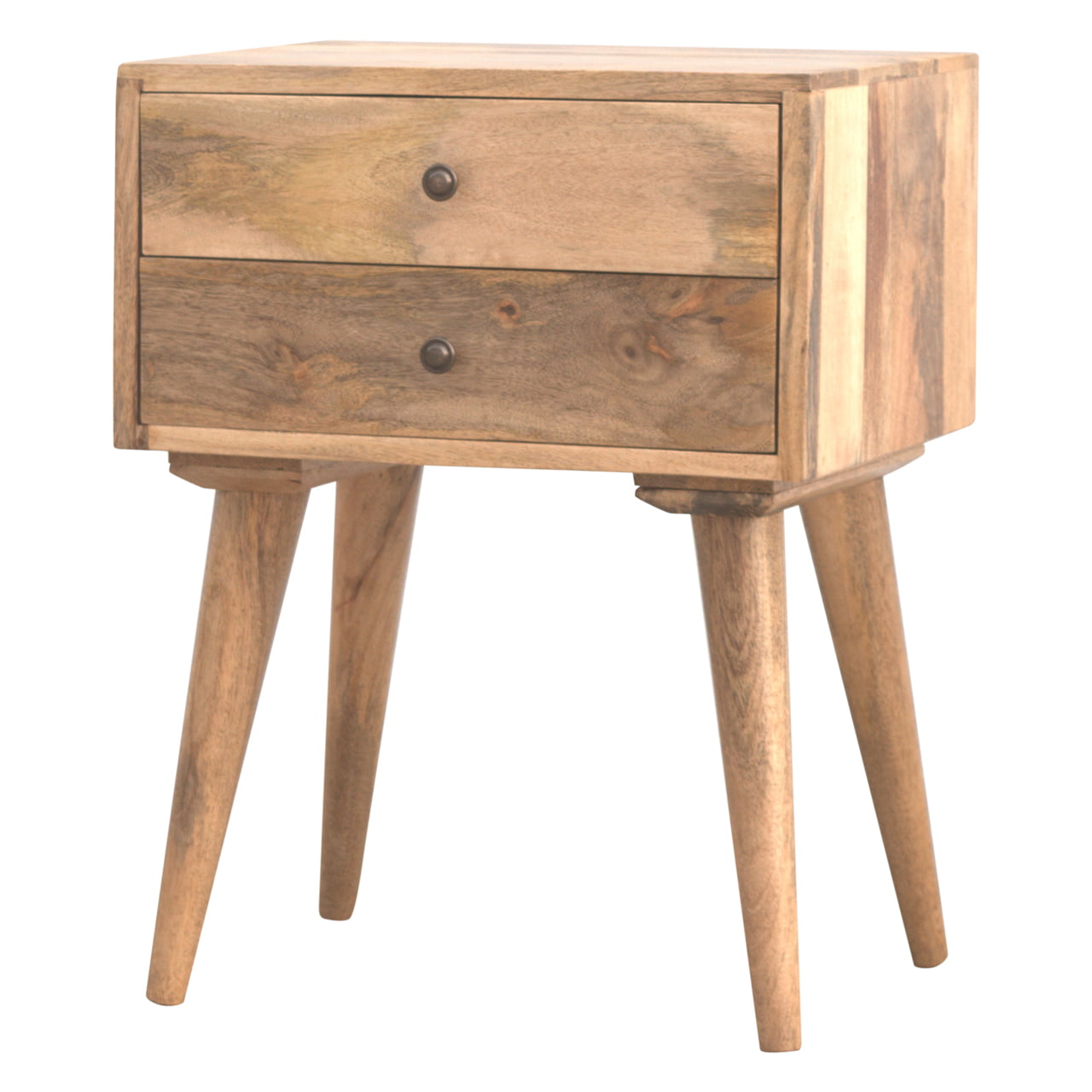 Scandinavian 2 Drawer Bedside