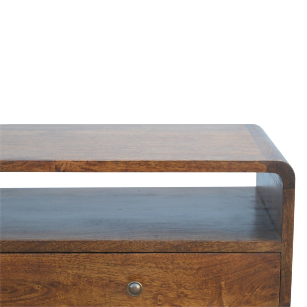 Open Slot Curved Console Table