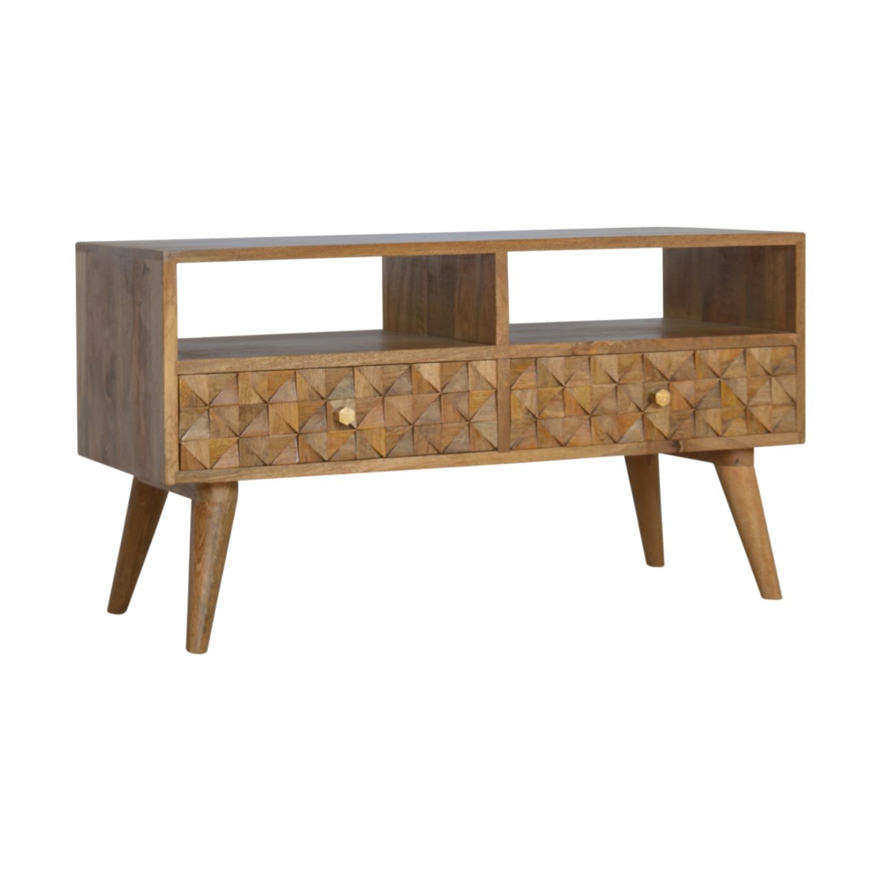 Tile Carving TV Stand