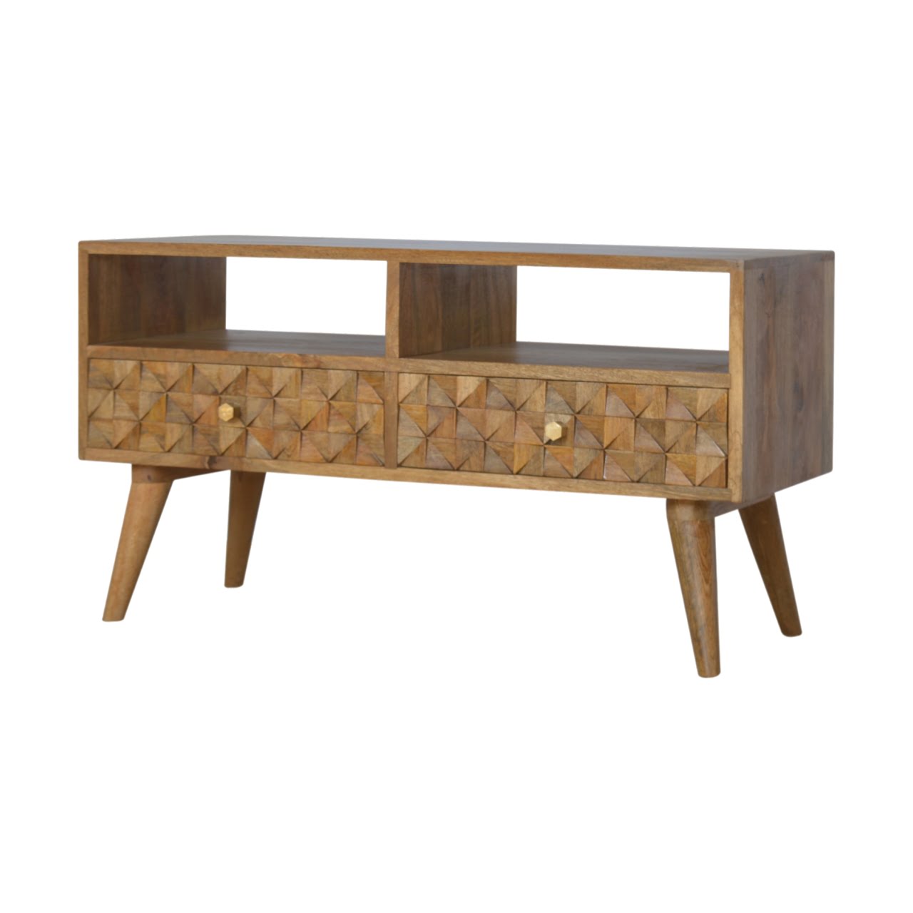 Tile Carving TV Stand