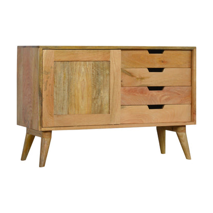 Sliding Cabinet with 4 Drawers